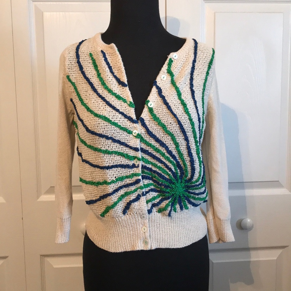 Anthro Field Flower Cardigan!